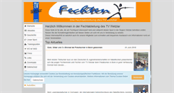 Desktop Screenshot of fechten.tv-wetzlar.de